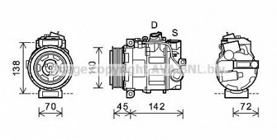 AVA QUALITY COOLING msk585 -  Компрессор, кондиционер